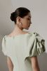 Floris Off-shoulder Taffeta Natural Midi Dress