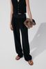 Simone Pleated Satin-trimmed Stretch-crepe Wide-leg Pants