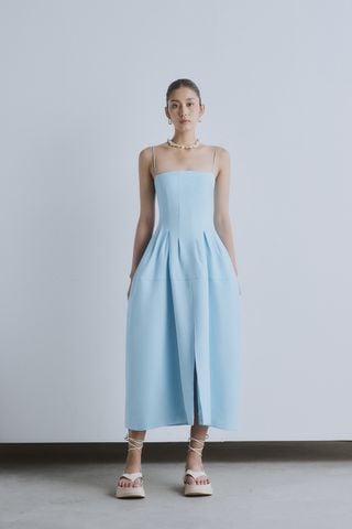 Grace Linen-blend Midi Dress