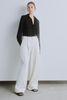 Relais Twill Blazer - Inna Chiffon Shirt - Pleated Twill Wide-leg Pants