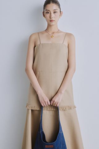 Fringed Linen-blend Camisole