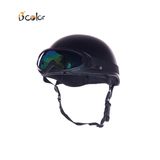 Mũ bảo hiểm 1/2 (mũ nửa đẩu) kính UV B'color đen