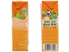 Thùng 48 Hộp Sữa Trái Cây KUN Hương Cam 180ml