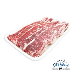 SƯỜN BÒ MỸ CÓ XƯƠNG BLACK ANGUS ST. HELENS CẮT LÁT 1KG