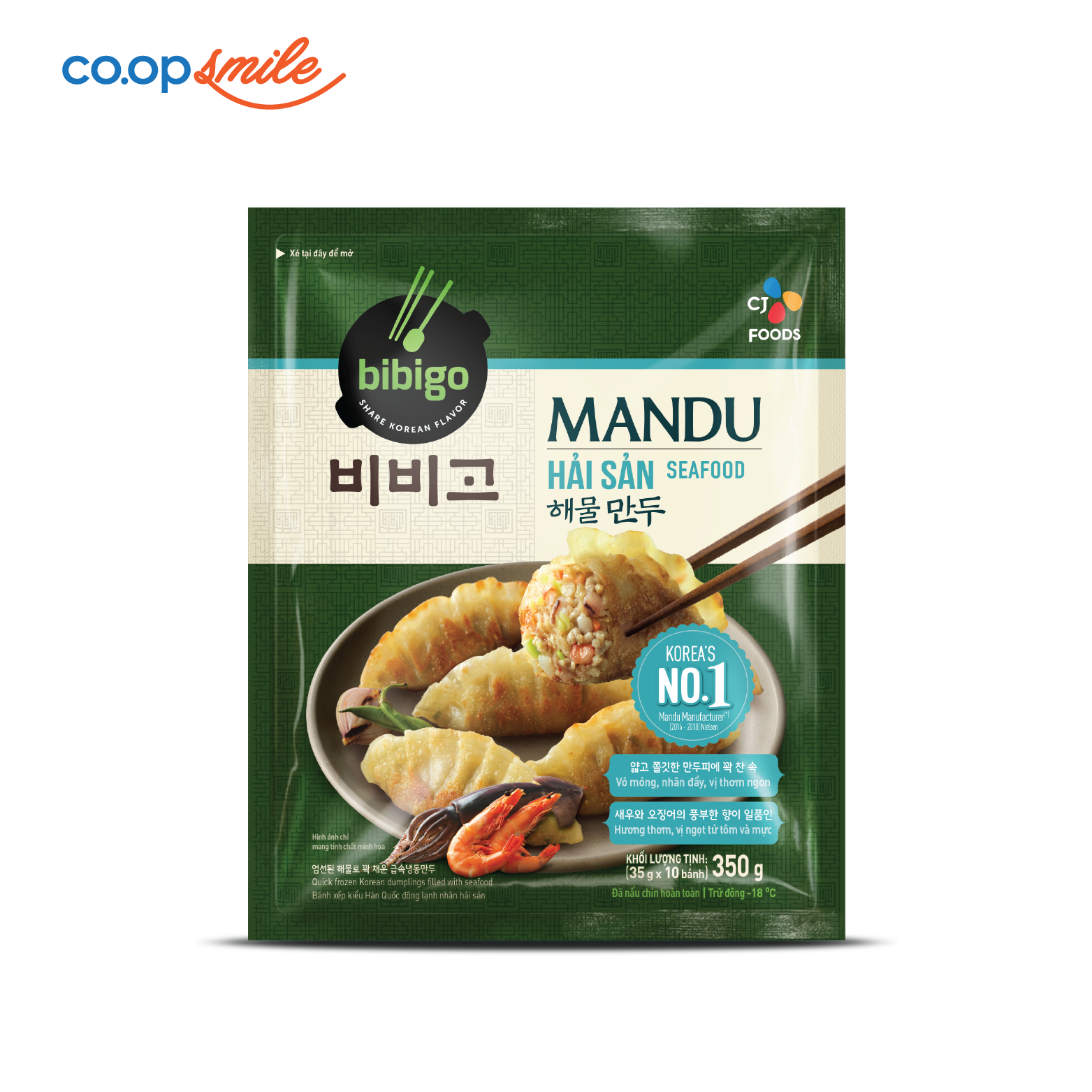 Bánh Mandu hải sản Bibigo CJ 350g