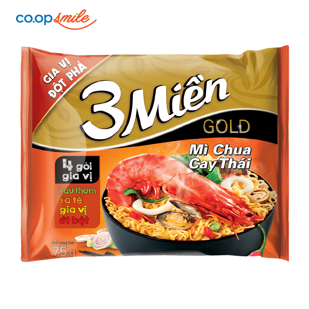Mì Reeva 3MIEN chua cay thái 75g