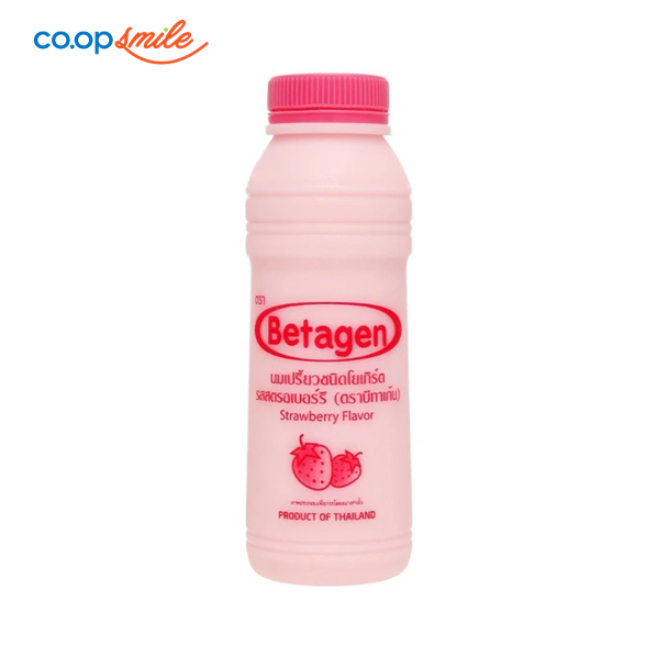 Sữa len men BETAGEN dâu chai 300ml