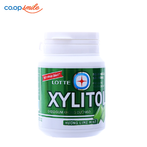 Kẹo Gum Lotte Xylitol Lime Mint 58g