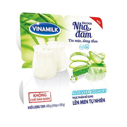 Sữa chua ăn Vinamilk nha đam lốc 4x100g