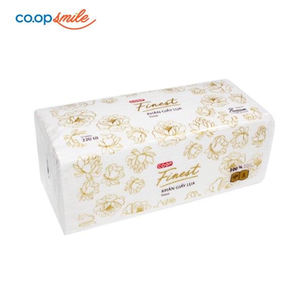 Khăn giấy lụa Coop Finest 220 tờ