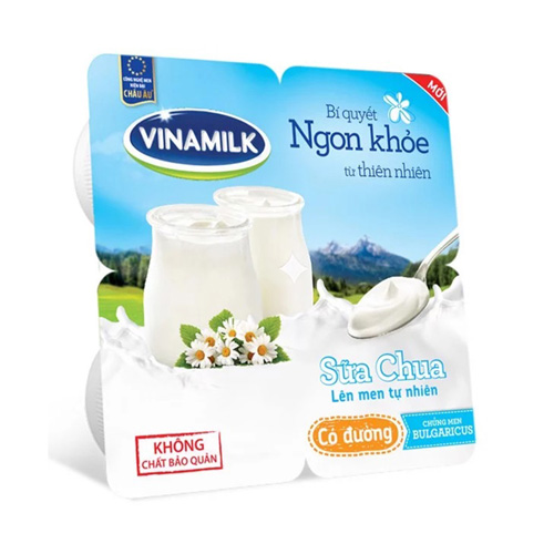 Sữa chua ăn Vinamilk có đường lốc 4x100g