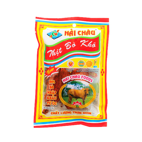 Khô bò miếng Hải Châu 24g