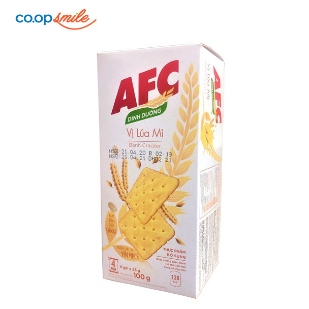 Bánh AFC lúa mì hộp 100g