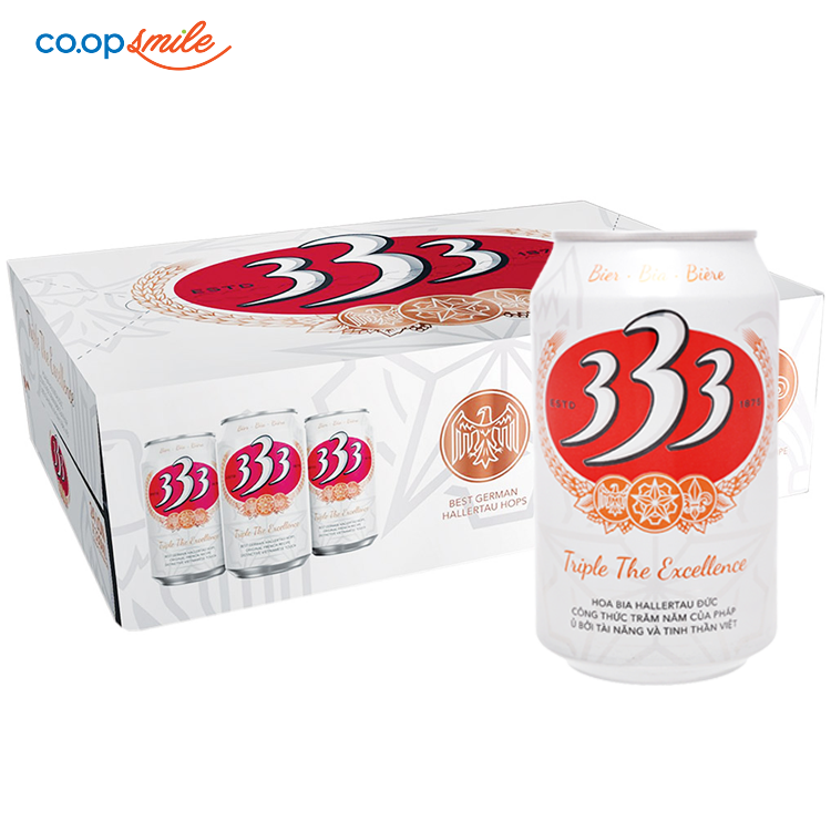 Bia 333 lon thùng 24x330ml