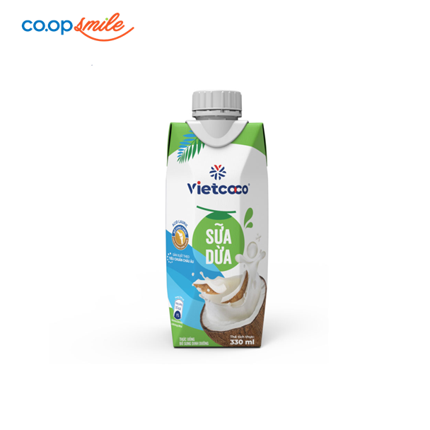 Sữa dừa Vietcoco hộp giấy 330ml