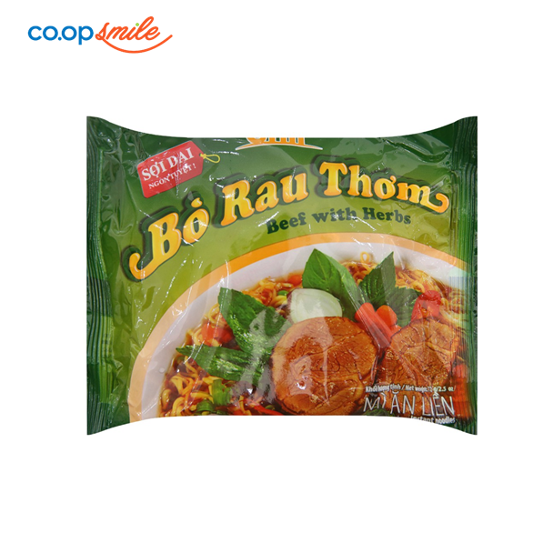 Mì Unif vị bò rau thơm 72g