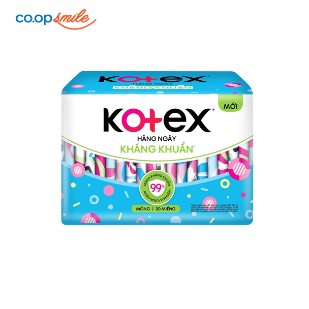 Băng vệ sinh Kotex hàng ngày kháng khuẩn 20M