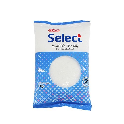 Muối biển Co.op Select tinh sấy 1kg