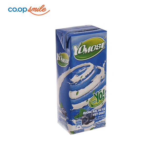 Yomost sữa chua bạc hà việt quất 170ml