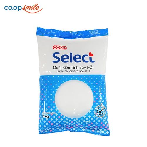 Muối biển hột Co.op Select 1kg