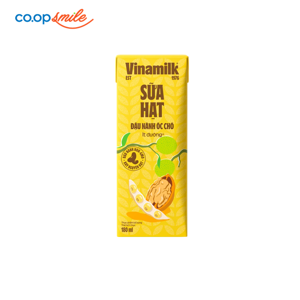 Sữa đậu nành óc chó Vinamilk 180ml