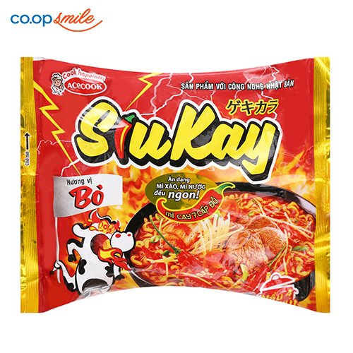 Mì Siukay Ace. Vị bò 127g