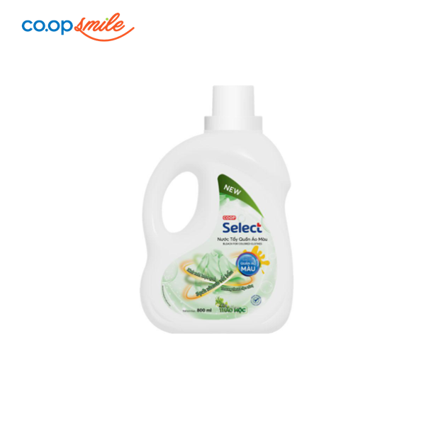 Nước tẩy quần áo màu thảo mộc Coop Select 800ml