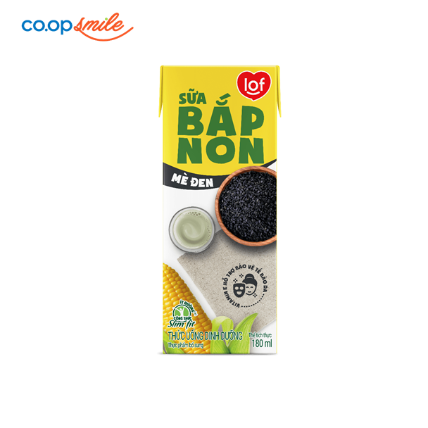 Thức uống dinh dưỡng sữa bắp non mè đen LOF 180ml