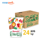 Mì Omachi lẩu nghêu nấm rong biển ly thùng 63g x 24 ly