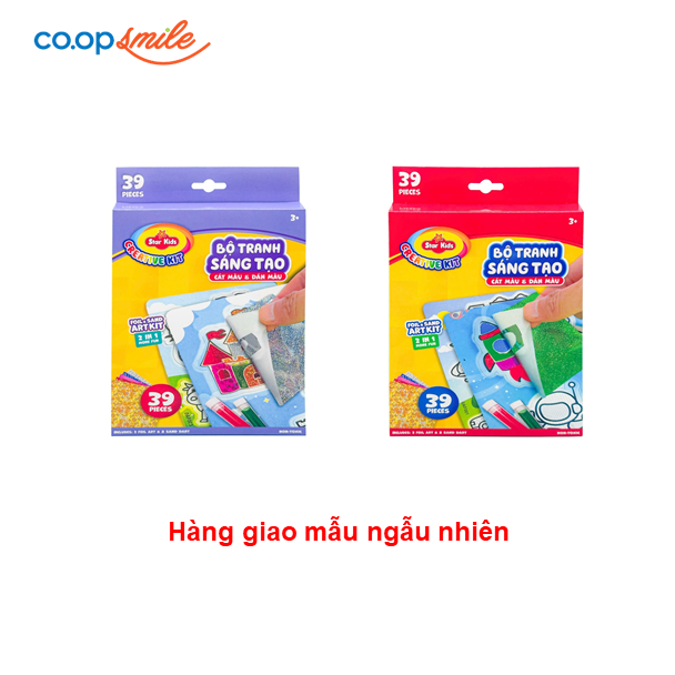 Tranh cát màu & dán màu K-LC001/2