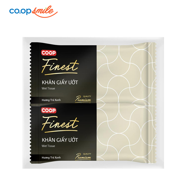 Khăn ướt Coop Finest 25x25 lốc 50