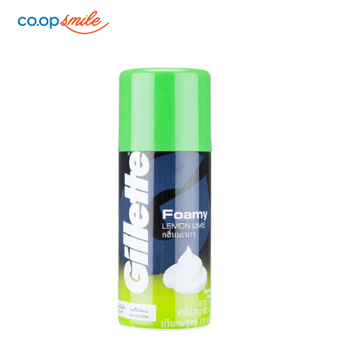 Bọt cạo râu GILLETTE foamy lime 50g