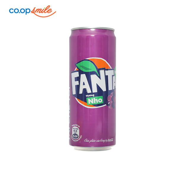 Nước giải khát Fanta nho lon 320ml
