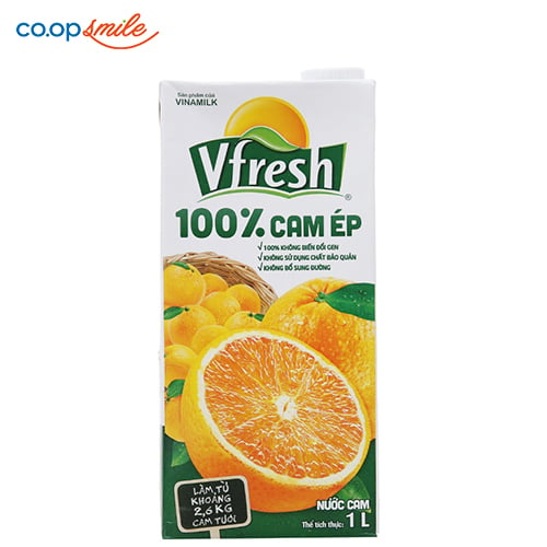 Nước ép cam không đường VFRESH 1L