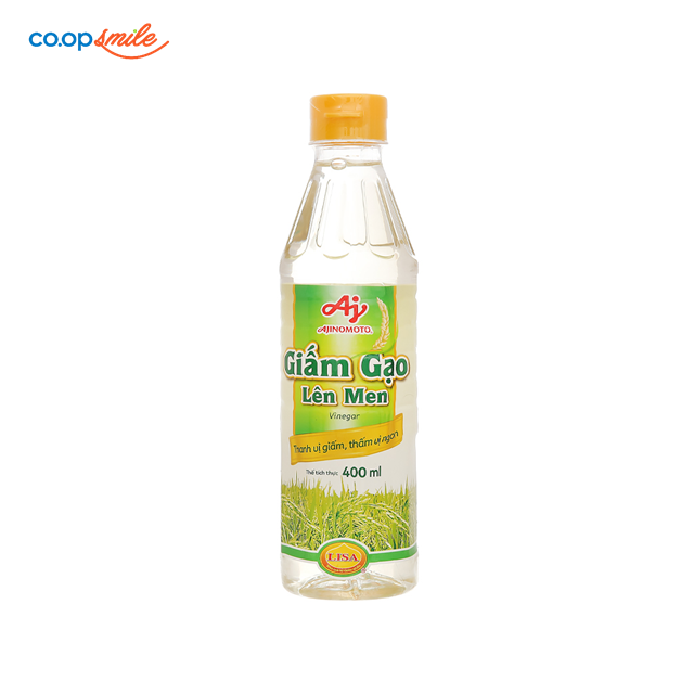 Giấm gạo lên men Aji. Pet 400ml