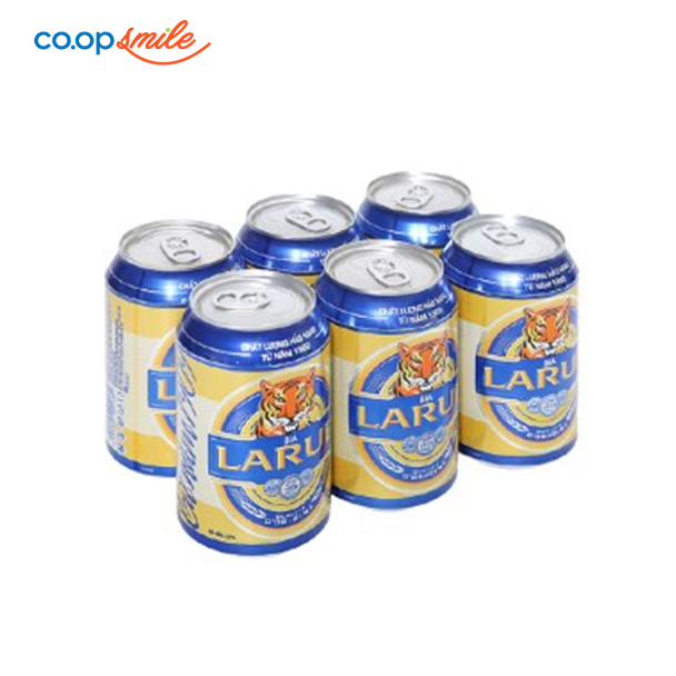 Bia LARUE xanh lốc 6 lon x 330ml