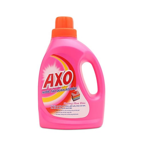 Nước tẩy quần áo màu AXO hồng 800ml