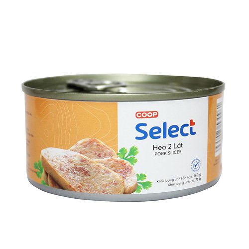 Heo 2 lát Co.op Select có khóa 140g