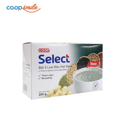 Bột 5 loại đậu hạt sen Co.op Select 350g