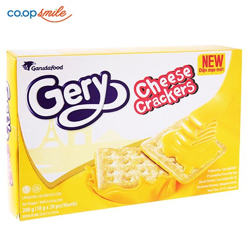 Bánh cracker GERY phô mai hộp 20x10g