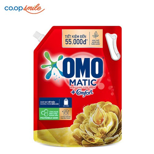 Nước giặt OMO cửa trên Comfort tinh dầu thơm 2.8kg