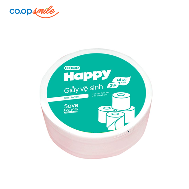 Giấy vệ sinh Coop Happy 2 lớp 1 cuộn