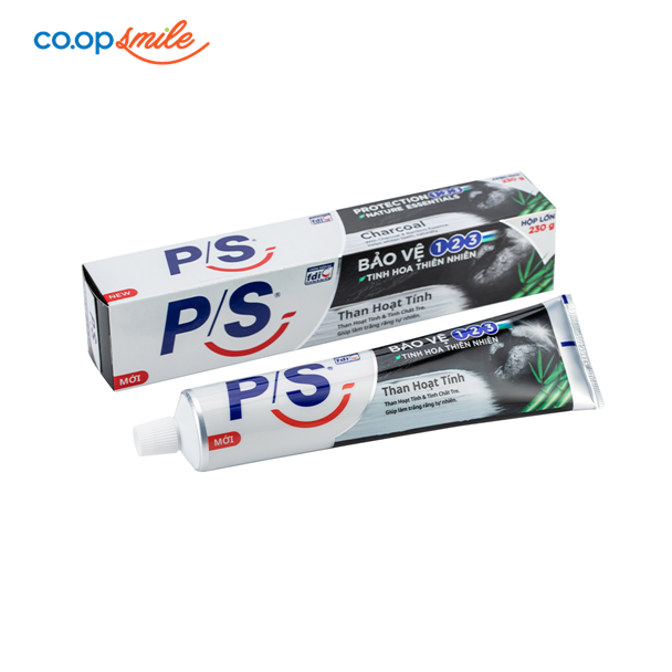 Kem đánh răng P/S than hoạt tính 230g
