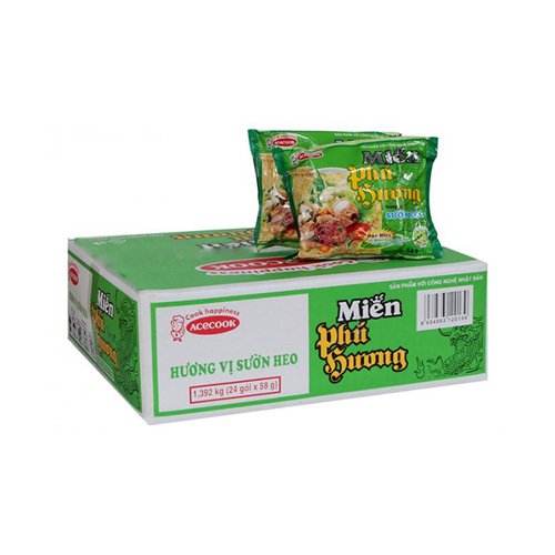 Miến Phú Hương sườn heo thùng 24x58g