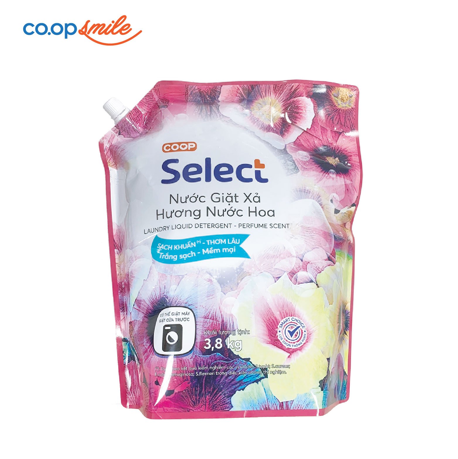 Nước giặt xả nước hoa Co.op Select túi 3.8kg