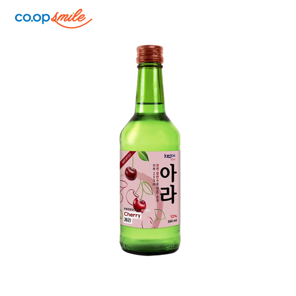 Rượu soju Korice hương anh đào 12%  360ml