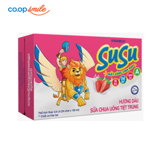 Sữa chua uống SUSU dâu thùng 48x80ml