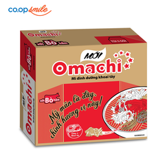 Mì dinh dưỡng Omachi xốt bò hầm thùng 30x80g