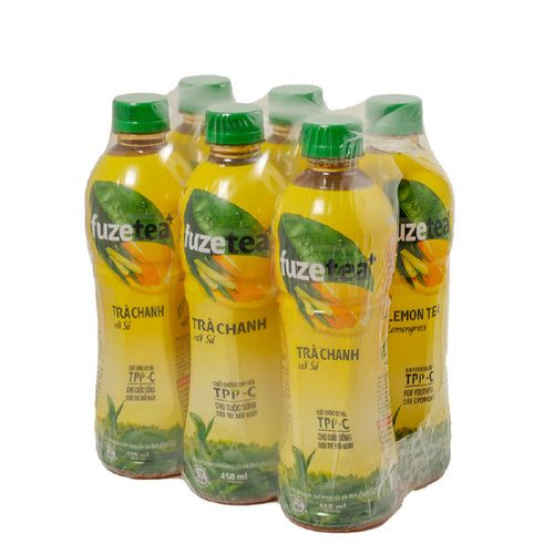 Trà chanh & sả Fuzetea lốc 6x450ml