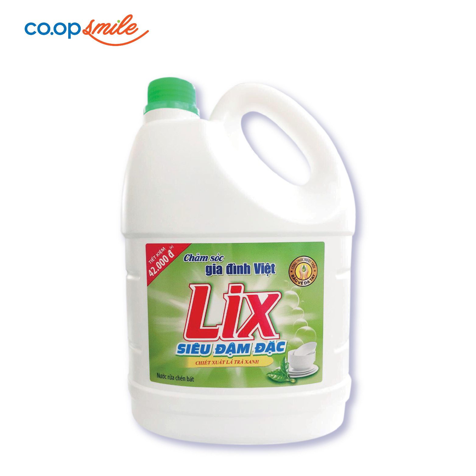 Nước Rửa Chén LIX trà xanh 4kg